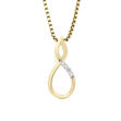 Gull anheng diamant 0,02ct W/P