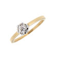 Gull ring rosett cubic zirconia