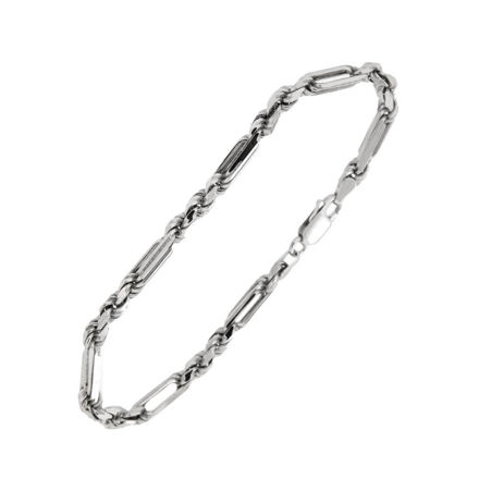 Rhodinert sølv armlenke Milano 4mm 18cm