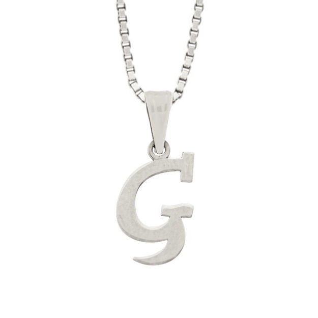 Hvitt gull anheng bokstav