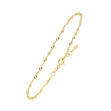 Forgylt sølv armbånd Singapore 16+2cm
