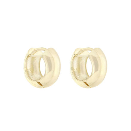 Forgylt sølv øreringer 13mm
