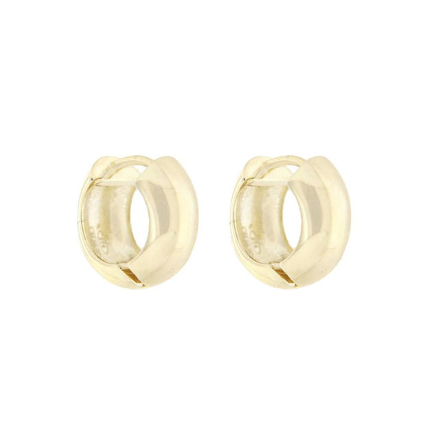 Forgylt sølv øreringer 13mm