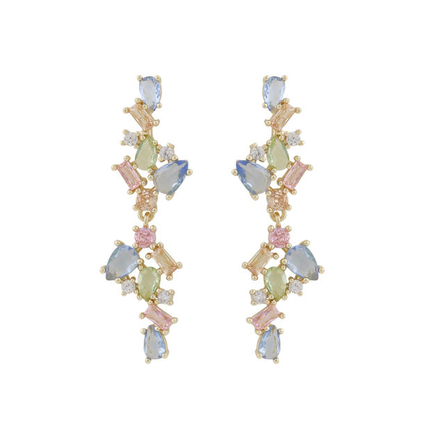 Envy big pendant ear g/light mix