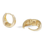 Honey drop ring ear 12mm plain g