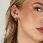 Honey oval ear plain g
