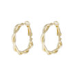 Honey twist ring ear 25mm plain g