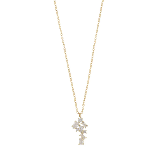 Envy irregular pendant neck 42 g/clear
