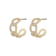Honey stone oval ear g/clear
