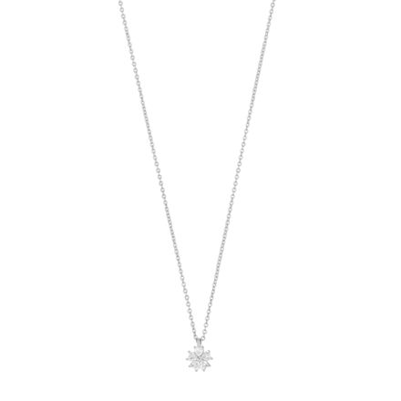 Nisi flower pendant neck 40 s/clear