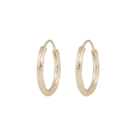Honey sparkling ring ear 18mm plain g