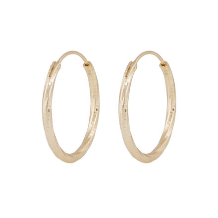 Honey sparkling ring ear 25mm plain g