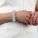 Sugar hearts elastic brace g/mix light blue
