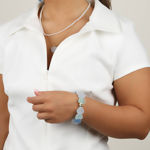Sugar hearts elastic brace g/mix light blue