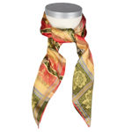 Eufemia silkeskjerf gult & grønt