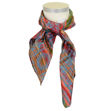Victoria silkeskjerf rødt & blått