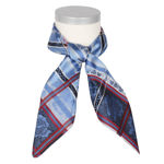 Eufemia silkeskjerf blått & rødt