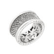 Rhodinert sølv ring mesh 11mm
