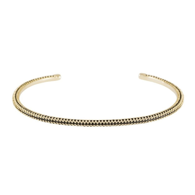Naomi small stone cuff brace g/black-Onesize
