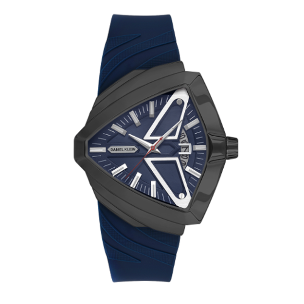 Daniel Klein Premium herreur 5 ATM 48mm blå skive & blå silikonreim