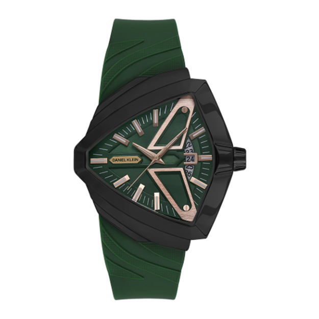 Daniel Klein Premium herreur 5 ATM 48mm grønn skive & grønn silikonreim