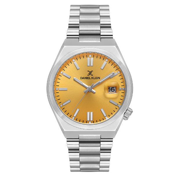 Daniel Klein Steely herreur 5 ATM 40mm stål med orange skive