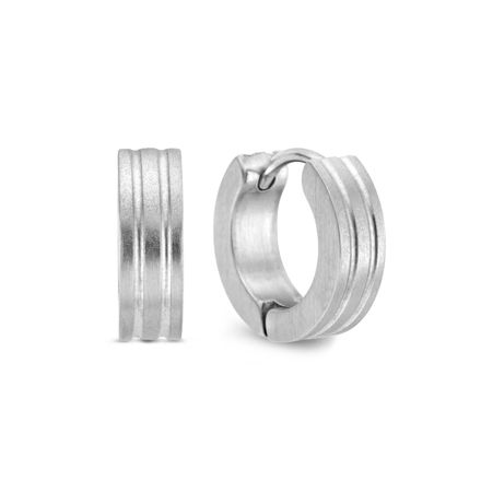 Frank 1967 stål øreringer 4mm 13mm