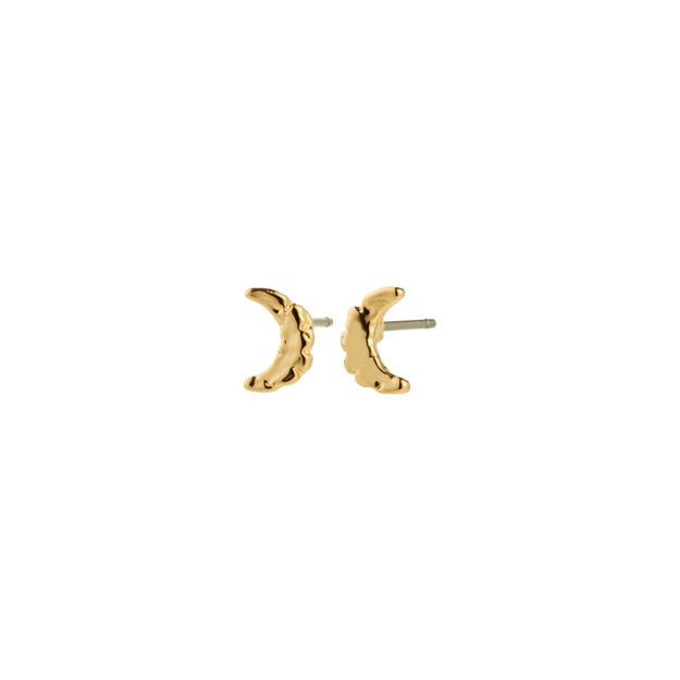 BETWEEN moon earrings gold-plated