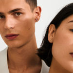 BETWEEN moon earrings gold-plated