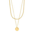 DECLAN necklace 2-in-1 set, gold-plated