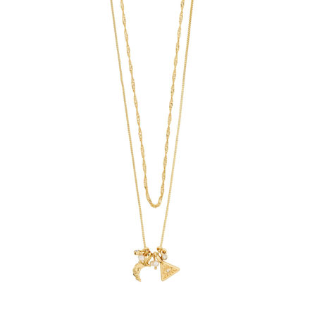 BETWEEN necklace 2-in-1 gold-plated