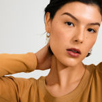 JASPER earrings gold-plated