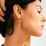 JASPER earrings gold-plated