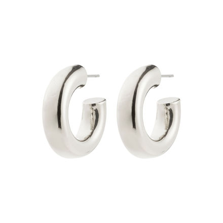 PHASE medium hoops silver-plated