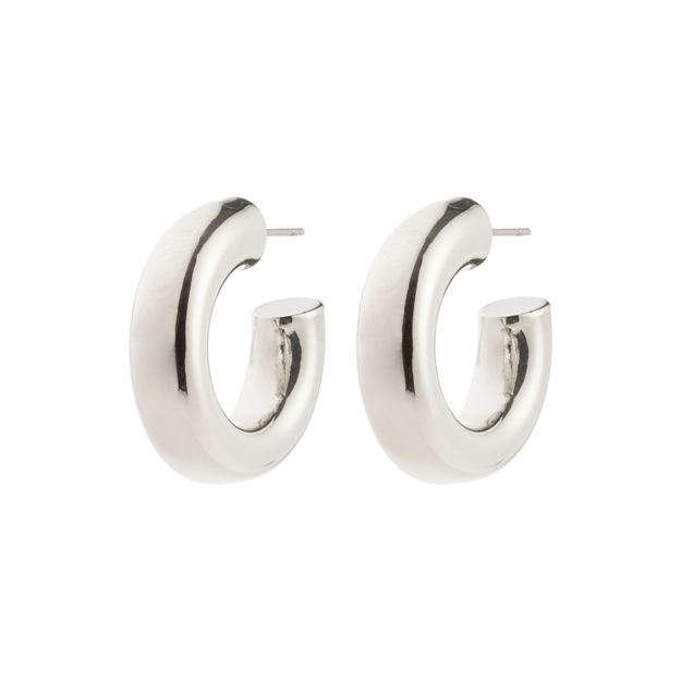 PHASE medium hoops silver-plated