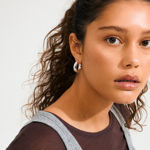 PHASE medium hoops silver-plated
