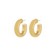 PHASE medium hoops gold-plated