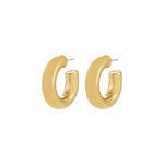PHASE medium hoops gold-plated