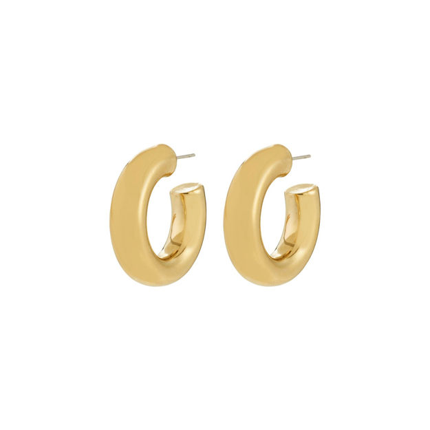 PHASE medium hoops gold-plated