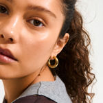 PHASE medium hoops gold-plated