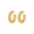 PHASE large hoops gold-plated