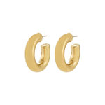 PHASE large hoops gold-plated