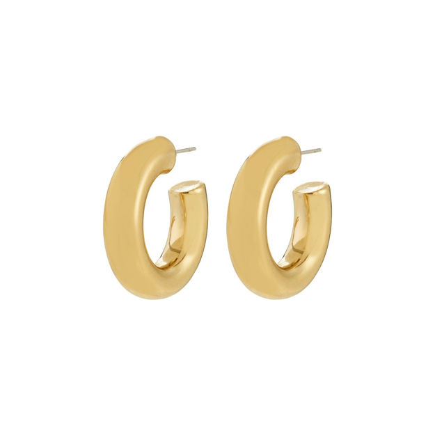 PHASE large hoops gold-plated
