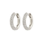 TATUM medium hoops silver-plated