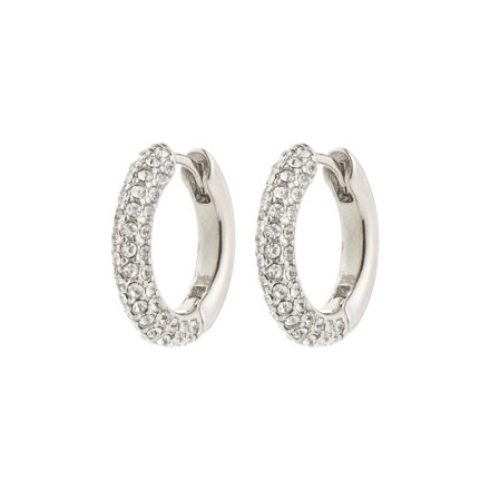 TATUM medium hoops silver-plated