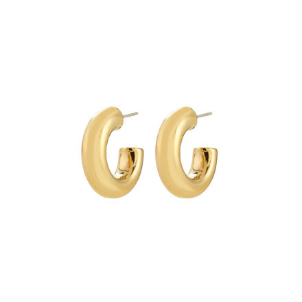 PHASE small hoops gold-plated