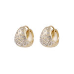 Sprinkles Core oval ring ear g/clear