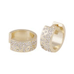 Sprinkles wide ring ear g/clear