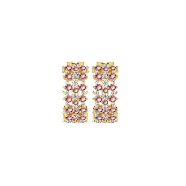 Sprinkles small tripple crystal ring ear g/rose