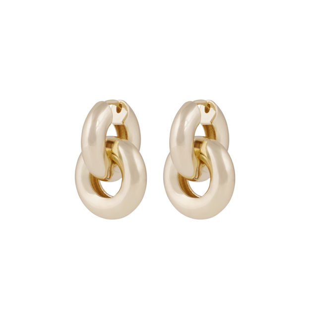 Liz double ring ear plain g